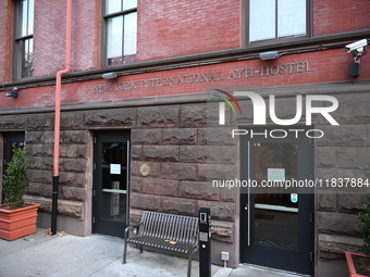 The New York International AYH-Hostel on the Upper West Side of Manhattan is photographed, showing where the suspect stays leading up to the...