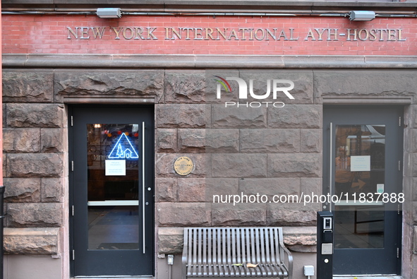 The New York International AYH-Hostel on the Upper West Side of Manhattan is photographed, showing where the suspect stays leading up to the...