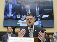 US Secret Service Acting Director Ronald L. Rowe Jr. testifies before the House Task Force Committee about the attempted assassination of Do...