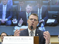 US Secret Service Acting Director Ronald L. Rowe Jr. testifies before the House Task Force Committee about the attempted assassination of Do...