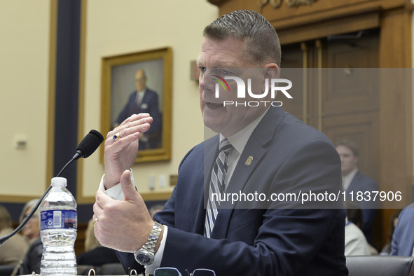 US Secret Service Acting Director Ronald L. Rowe Jr. testifies before the House Task Force Committee about the attempted assassination of Do...