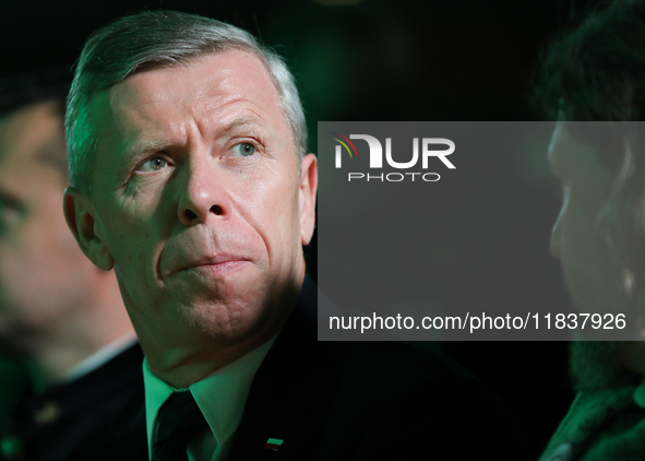 Piotr Cwik, Deputy Head of the Chancellery of the President, participates in the celebration of Saint Barbara's Day in the Salt Mine in Wiel...