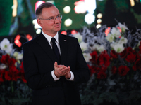 Polish President Andrzej Duda participates in the celebration of Saint Barbara's Day in the Salt Mine in Wieliczka, Poland, on December 2, 2...