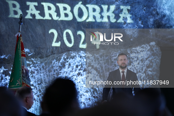 In Wieliczka, Poland, on December 2, 2024, Deputy Prime Minister of Poland and Minister of National Defense, Wladyslaw Kosiniak-Kamysz, part...