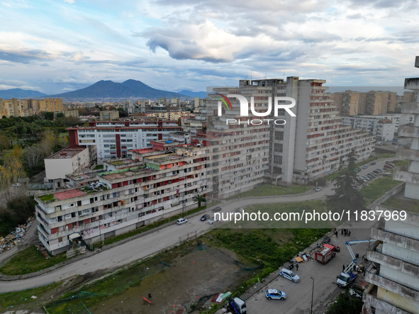 ''This is where it all starts. Ciao bella ciao,'' signs Comitato Vele di Scampia, on december 05, 2024.This is the long banner that stands t...