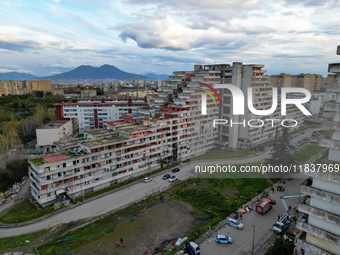 ''This is where it all starts. Ciao bella ciao,'' signs Comitato Vele di Scampia, on december 05, 2024.This is the long banner that stands t...