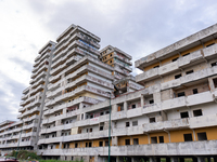 ''This is where it all starts. Ciao bella ciao,'' signs Comitato Vele di Scampia, on december 05, 2024.This is the long banner that stands t...