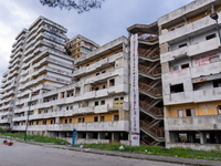 ''This is where it all starts. Ciao bella ciao,'' signs Comitato Vele di Scampia, on december 05, 2024.This is the long banner that stands t...