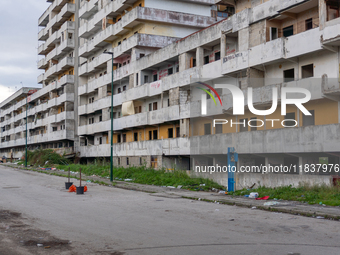 ''This is where it all starts. Ciao bella ciao,'' signs Comitato Vele di Scampia, on december 05, 2024.This is the long banner that stands t...