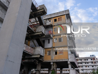 ''This is where it all starts. Ciao bella ciao,'' signs Comitato Vele di Scampia, on december 05, 2024.This is the long banner that stands t...