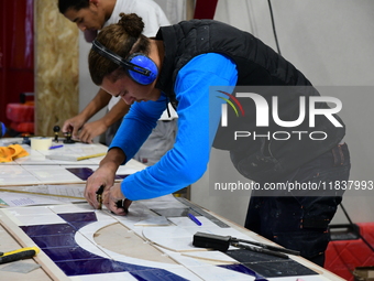 Demonstrations take place at the WorldSkills Competition in Lyon, France, on December 5, 2024. School orientation occurs in the Auvergne Rho...