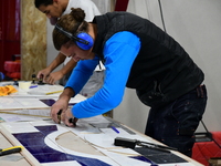 Demonstrations take place at the WorldSkills Competition in Lyon, France, on December 5, 2024. School orientation occurs in the Auvergne Rho...