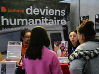 Demonstrations take place at the WorldSkills Competition in Lyon, France, on December 5, 2024. School orientation occurs in the Auvergne Rho...