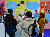 Demonstrations take place at the WorldSkills Competition in Lyon, France, on December 5, 2024. School orientation occurs in the Auvergne Rho...