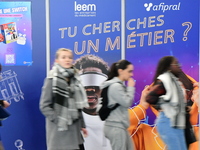 Demonstrations take place at the WorldSkills Competition in Lyon, France, on December 5, 2024. School orientation occurs in the Auvergne Rho...