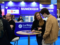 Demonstrations take place at the WorldSkills Competition in Lyon, France, on December 5, 2024. School orientation occurs in the Auvergne Rho...