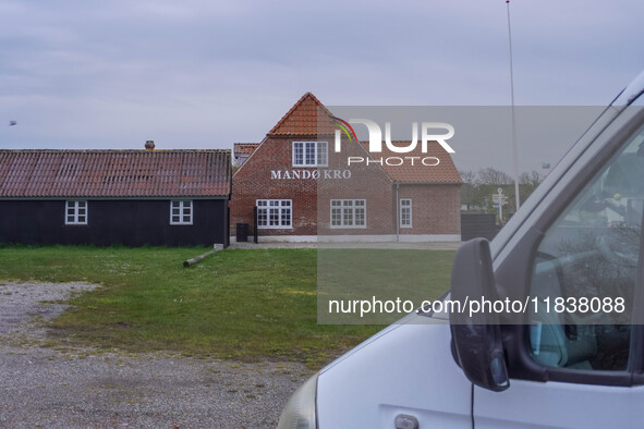 Buildings are seen on Mando Island, Denmark, on April 27, 2024. Mando is one of the Danish Wadden Sea islands off the southwest coast of Jut...