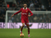 Trent Alexander-Arnold of Liverpool plays during the Premier League match between Newcastle United and Liverpool at St. James's Park in Newc...