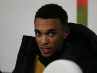 Trent Alexander-Arnold of Liverpool plays during the Premier League match between Newcastle United and Liverpool at St. James's Park in Newc...