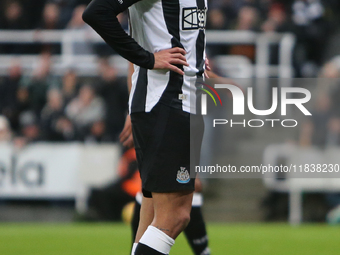 Bruno Guimaraes of Newcastle United shows dejection during the Premier League match between Newcastle United and Liverpool at St. James's Pa...