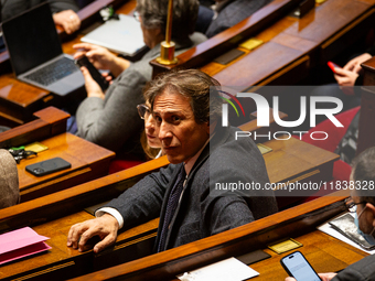 Jerome Guedj, deputy of the Socialistes et Apparentes group, is seen during the session of questions to the government in Paris, France, on...