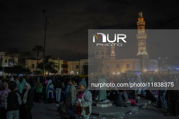 Egyptians gather in Sayyidah Nafisah mosque to commemorate the birth anniversary of Sayyida Nafisa, a woman of Ahl al-Bayt, and a scholar an...