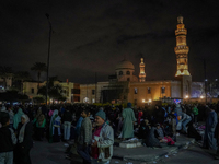 Egyptians gather in Sayyidah Nafisah mosque to commemorate the birth anniversary of Sayyida Nafisa, a woman of Ahl al-Bayt, and a scholar an...