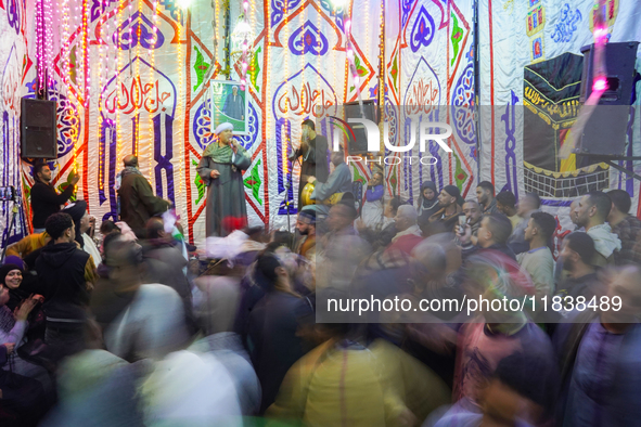 Egyptians gather in Sayyidah Nafisah mosque to commemorate the birth anniversary of Sayyida Nafisa, a woman of Ahl al-Bayt, and a scholar an...