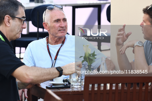 Mick Doohan ahead of the Formula 1 Abu Dhabi Grand Prix at Yas Marina Circuit in Abu Dhabi, United Arab Emirates on December 5, 2024. 