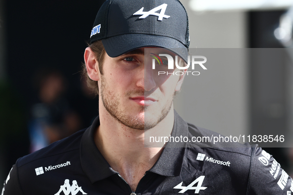 Jack Doohan of Alpine ahead of the Formula 1 Abu Dhabi Grand Prix at Yas Marina Circuit in Abu Dhabi, United Arab Emirates on December 5, 20...