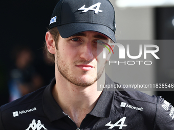 Jack Doohan of Alpine ahead of the Formula 1 Abu Dhabi Grand Prix at Yas Marina Circuit in Abu Dhabi, United Arab Emirates on December 5, 20...