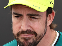 Fernando Alonso of Aston Martin Aramco ahead of the Formula 1 Abu Dhabi Grand Prix at Yas Marina Circuit in Abu Dhabi, United Arab Emirates...