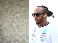 Lewis Hamilton of Mercedes ahead of the Formula 1 Abu Dhabi Grand Prix at Yas Marina Circuit in Abu Dhabi, United Arab Emirates on December...