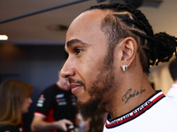 Lewis Hamilton of Mercedes ahead of the Formula 1 Abu Dhabi Grand Prix at Yas Marina Circuit in Abu Dhabi, United Arab Emirates on December...