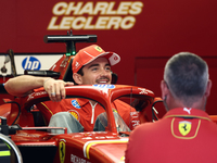 Charles Leclerc of Ferrari ahead of the Formula 1 Abu Dhabi Grand Prix at Yas Marina Circuit in Abu Dhabi, United Arab Emirates on December...