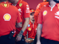 Charles Leclerc of Ferrari ahead of the Formula 1 Abu Dhabi Grand Prix at Yas Marina Circuit in Abu Dhabi, United Arab Emirates on December...