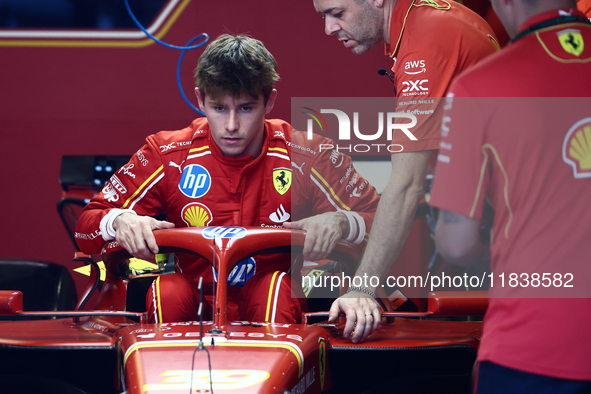 Arthur Leclerc ahead of the Formula 1 Abu Dhabi Grand Prix at Yas Marina Circuit in Abu Dhabi, United Arab Emirates on December 5, 2024. 