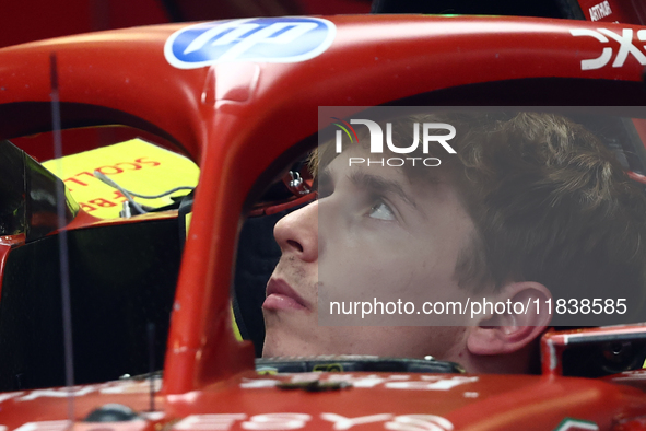 Arthur Leclerc ahead of the Formula 1 Abu Dhabi Grand Prix at Yas Marina Circuit in Abu Dhabi, United Arab Emirates on December 5, 2024. 