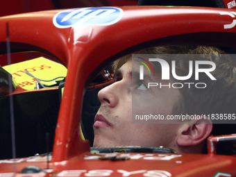 Arthur Leclerc ahead of the Formula 1 Abu Dhabi Grand Prix at Yas Marina Circuit in Abu Dhabi, United Arab Emirates on December 5, 2024. (