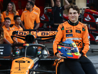 Lando Norris of McLaren ahead of the Formula 1 Abu Dhabi Grand Prix at Yas Marina Circuit in Abu Dhabi, United Arab Emirates on December 5,...