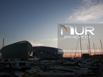 A view ahead of the Formula 1 Abu Dhabi Grand Prix at Yas Marina Circuit in Abu Dhabi, United Arab Emirates on December 5, 2024. (