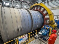 Workers carry out routine inspections on the facilities and equipment of the Ferriichong phosphate mine in Hualuo Village, Sanjia Street, Zh...