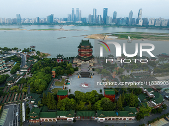 A view of the Pavilion of Prince Teng, one of the famous ancient Chinese buildings, in Nanchang, Jiangxi province, China, on March 16, 2021....