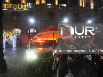 Demonstrators shout slogans as they participate in a protest against Sao Paulo's governor, Tarcisio de Freitas, and the violence of the poli...