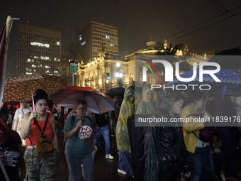 Demonstrators shout slogans as they participate in a protest against Sao Paulo's governor, Tarcisio de Freitas, and the violence of the poli...