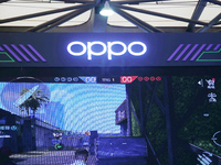 The esports mobile game competition is organized by OPPO Smartphone in cooperation with Qualcomm Snapdragon in Shanghai, China, on July 30,...