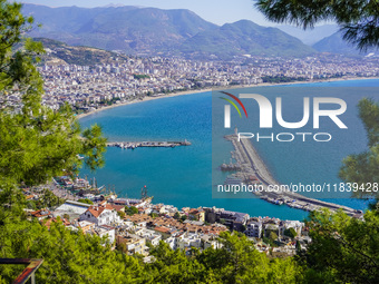 A general view of the Mediterranean Sea bay is seen in Alanya, Turkey, on November 5, 2024. (