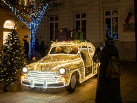 Christmas iluminations In Warsaw, Poland on December 05, 2024. (