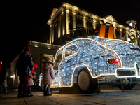 Christmas iluminations In Warsaw, Poland on December 05, 2024. (