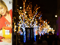 Christmas iluminations In Warsaw, Poland on December 05, 2024. (